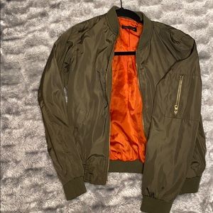 Forest Green Bomber Jacket